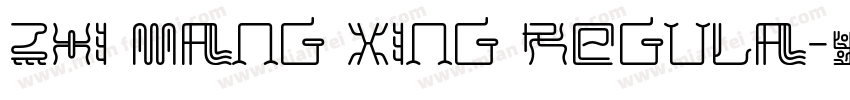 Zhi Mang Xing Regula字体转换